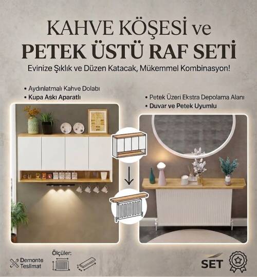 Alvora Kahve Köşesi Raf Hediyeli - 3