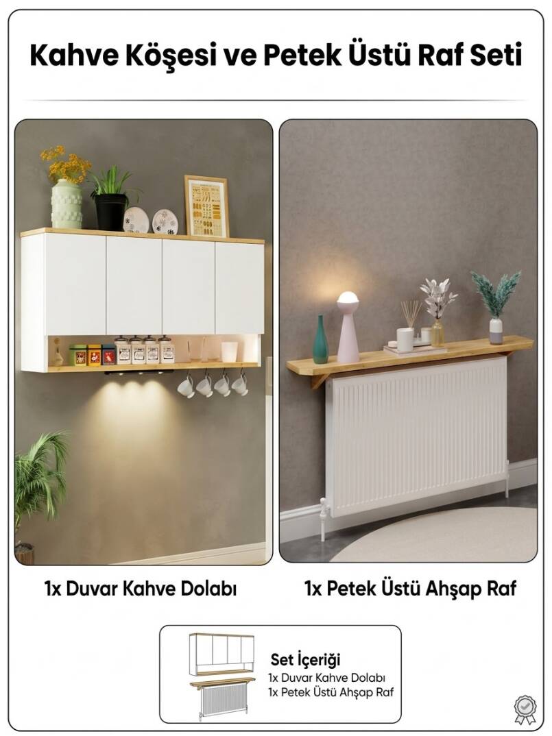 Alvora Kahve Köşesi Raf Hediyeli - 6