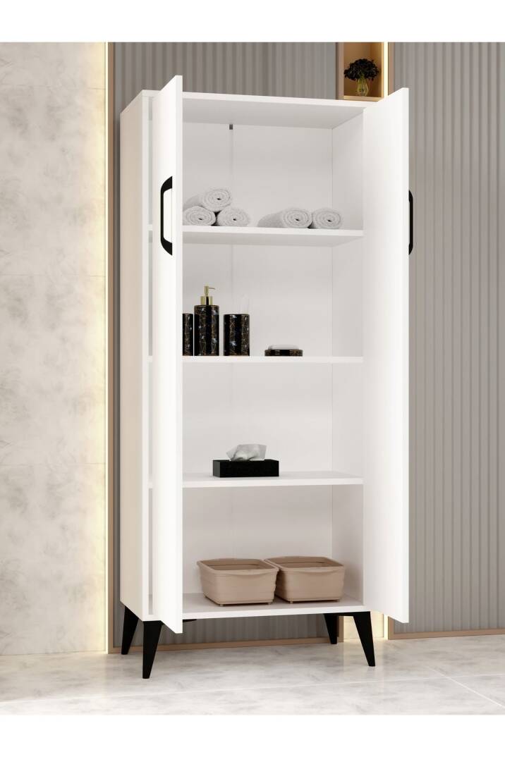 Kuzeylife Flano Çok Amaçlı Dolap Beyaz - 2