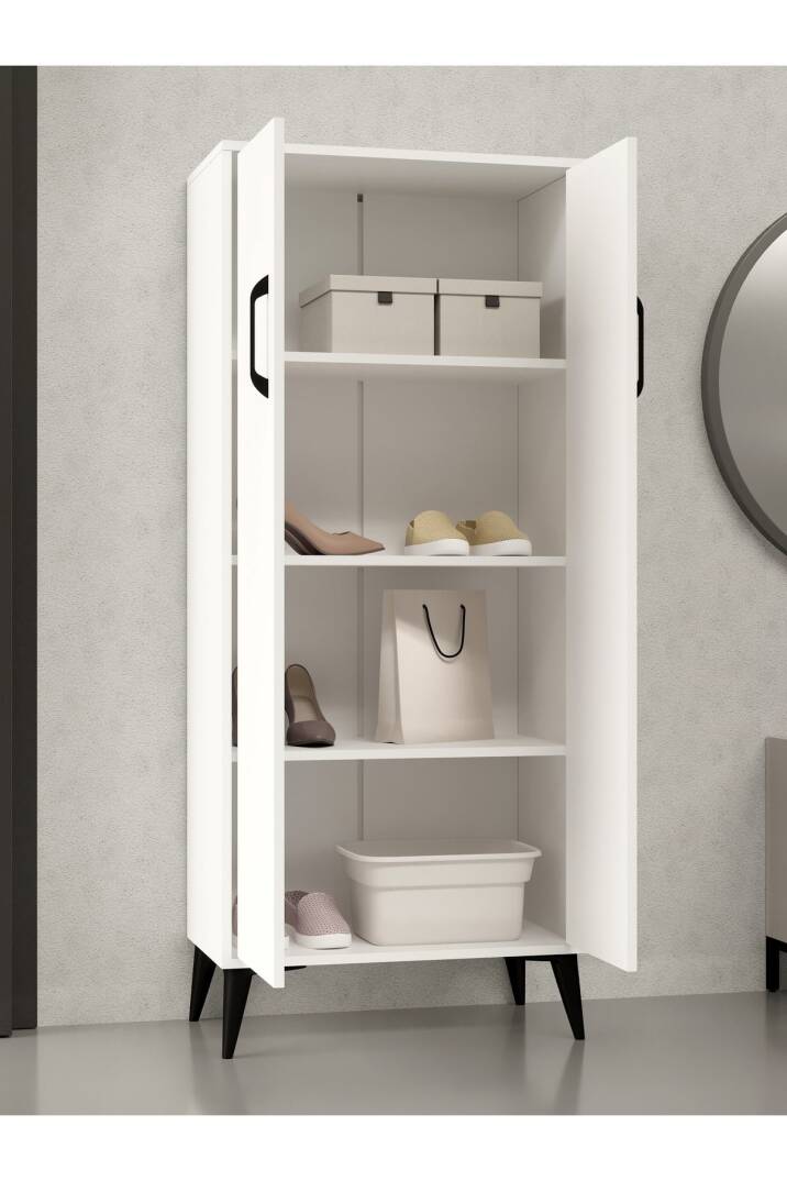 Kuzeylife Flano Çok Amaçlı Dolap Beyaz - 4